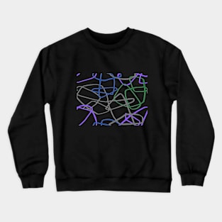 Pattern abstract lines Crewneck Sweatshirt